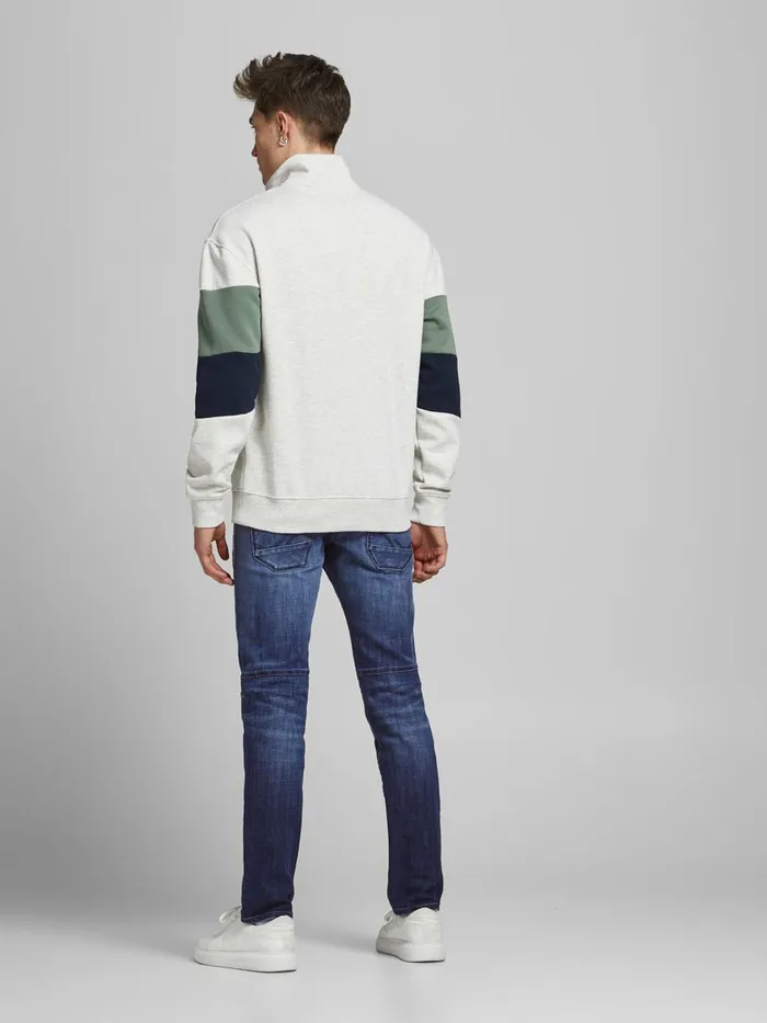 Slim Jeans JACK and JONES Mens GLENN SCALE GE 837 SLIM FIT JEANS Blue Blue Denim
