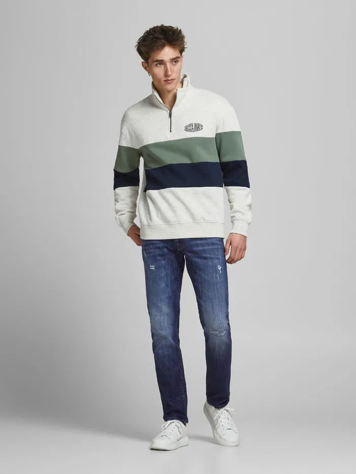 Slim Jeans JACK and JONES Mens GLENN SCALE GE 837 SLIM FIT JEANS Blue Blue Denim