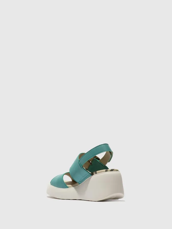 SlingBack Sandals DIGO939FLY TURQUOISE Women Fly London Sandals