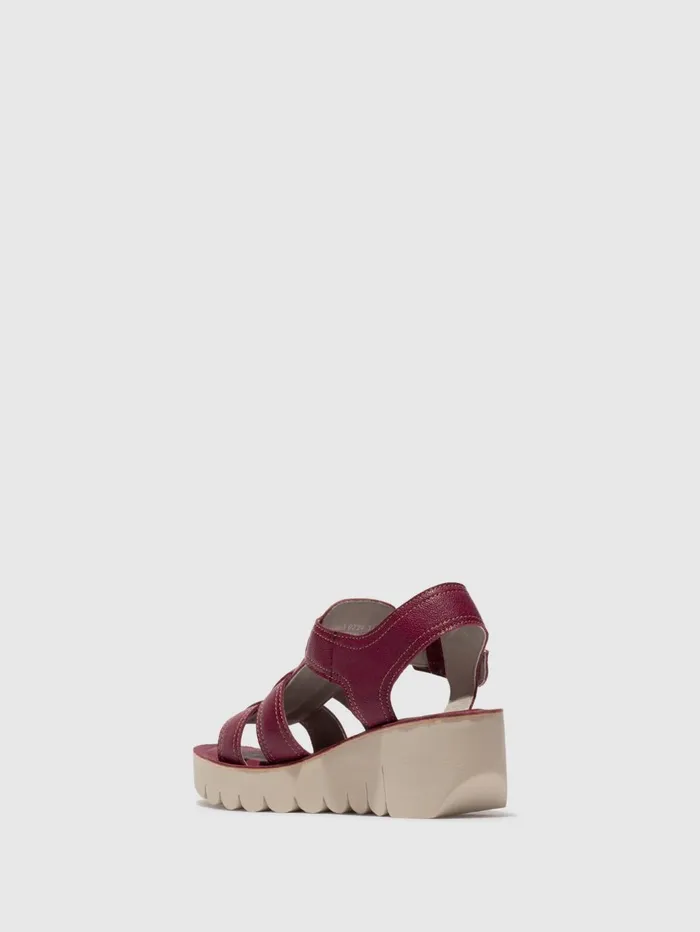 SlingBack Sandals YUDD236FLY BERRY Women Fly London Sandals