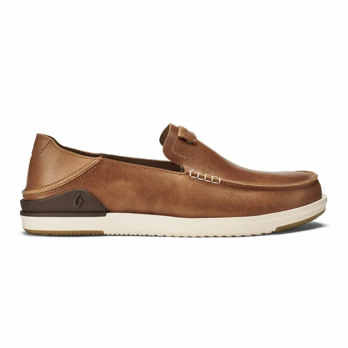 SlipOn Men Olukai Kkaha Leather SlipOn Shoes 8211 Fox