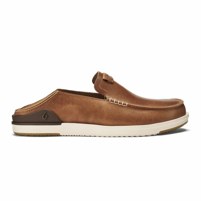 SlipOn Men Olukai Kkaha Leather SlipOn Shoes 8211 Fox