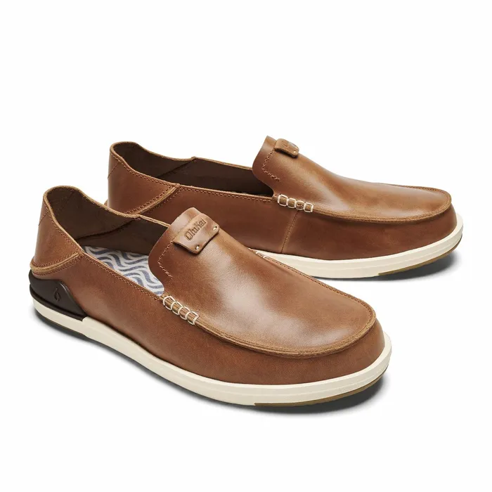 SlipOn Men Olukai Kkaha Leather SlipOn Shoes 8211 Fox