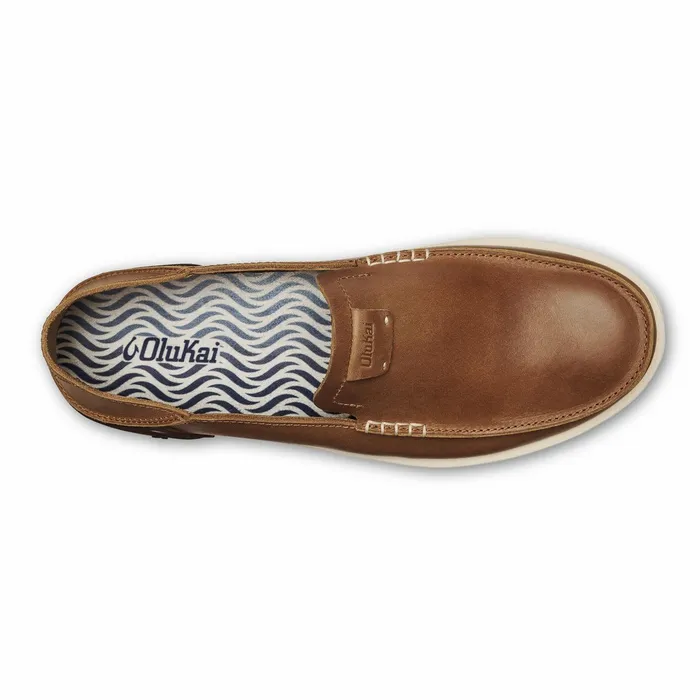 SlipOn Men Olukai Kkaha Leather SlipOn Shoes 8211 Fox