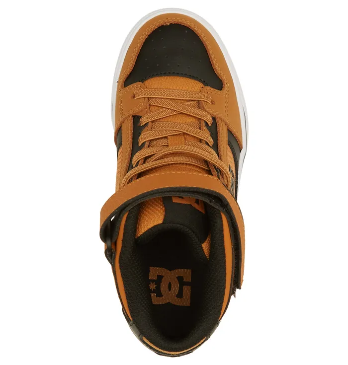 Sneakers DC Shoes Kids Pure High Elastic Waist Lace HighTop Shoes wheatblack