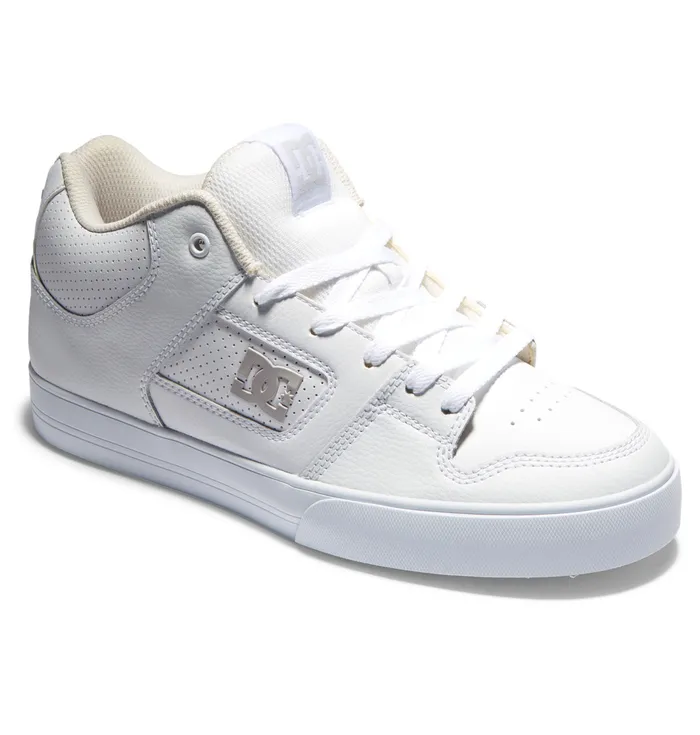 Sneakers DC Shoes Men Pure MID MidTop Shoes whitegrey