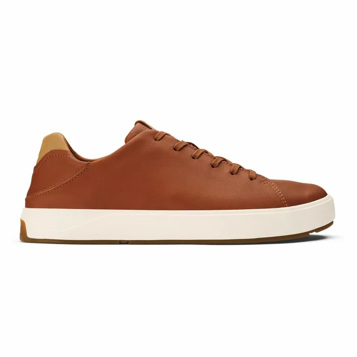 Sneakers Men Olukai Laeahi L Ili Leather Sneakers 8211 Kukui Brown