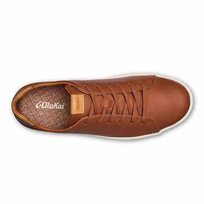 Sneakers Men Olukai Laeahi L Ili Leather Sneakers 8211 Kukui Brown