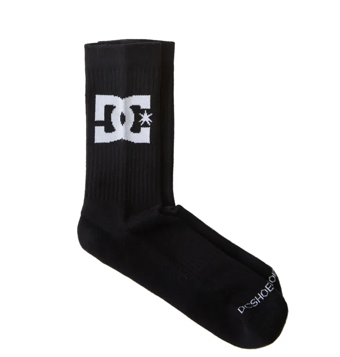 Socks DC Shoes Men DC Star 2Pack Crew Socks black