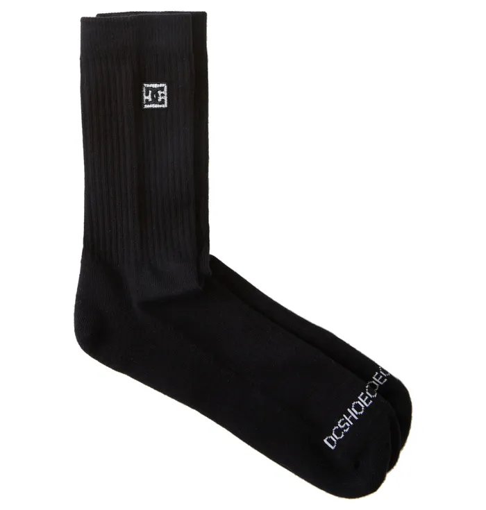 Socks DC Shoes Men DC Star 2Pack Crew Socks black