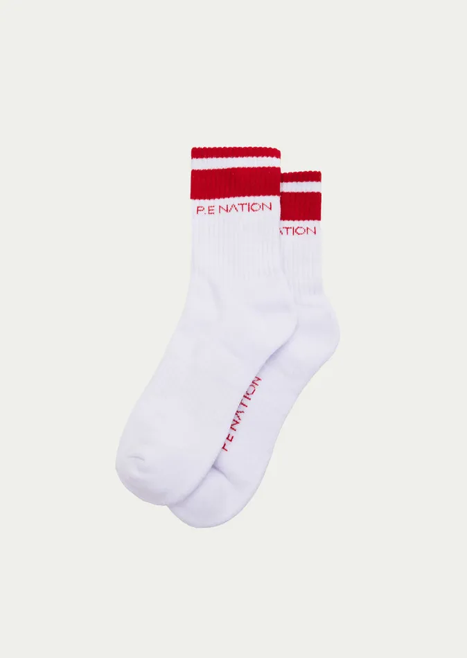 Socks PE Nation Women HOMAGE SOCK IN POPPY RED