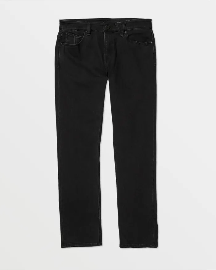 Solver Modern Fit Jeans 8211 Black Out Mens Volcom Jeans