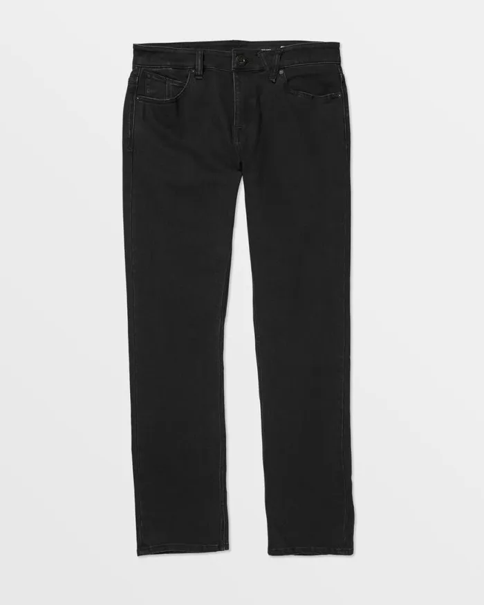 Solver Modern Fit Jeans 8211 Black Out Mens Volcom Jeans
