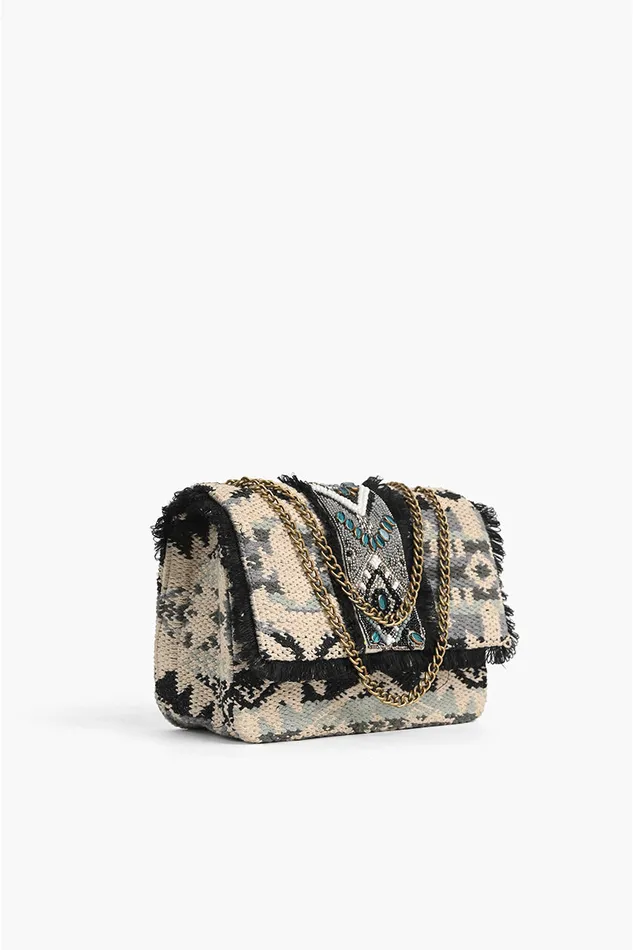 Southwest Stone Beaded Shoulder Bag Women Shoulder Bags America and Beyond