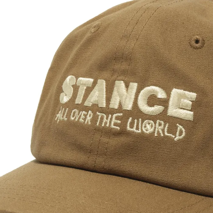 Standard Adjustable Canvas Cap With Butter Blend Darkkhaki MenWomenKids Stance Hats and Beanies