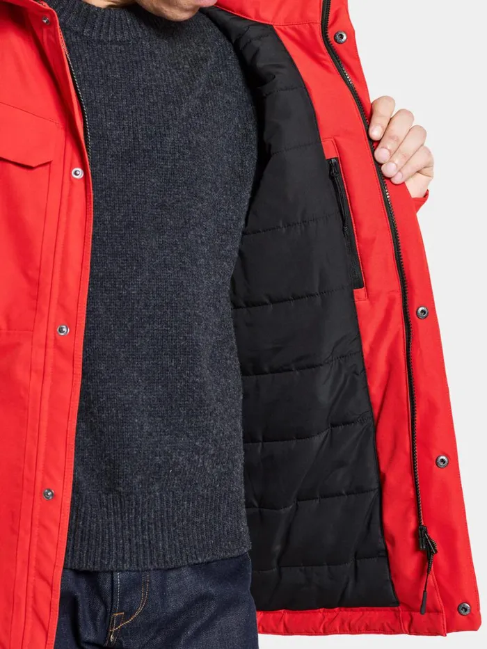 Stefan Jacket Pomme Red Men Didriksons Insulated Jackets