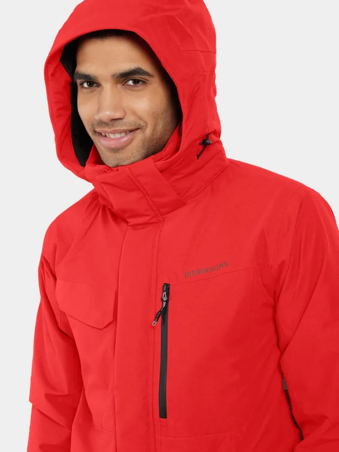 Stefan Jacket Pomme Red Men Didriksons Insulated Jackets