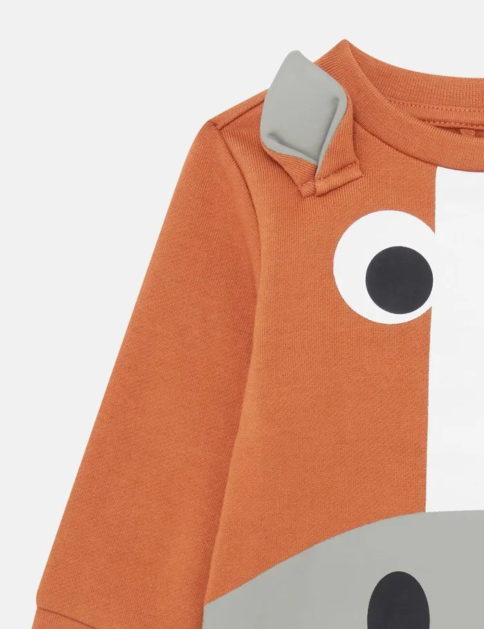 Stella McCartney Baby Boys Kids Horse Graphic Sweatshirt Brown