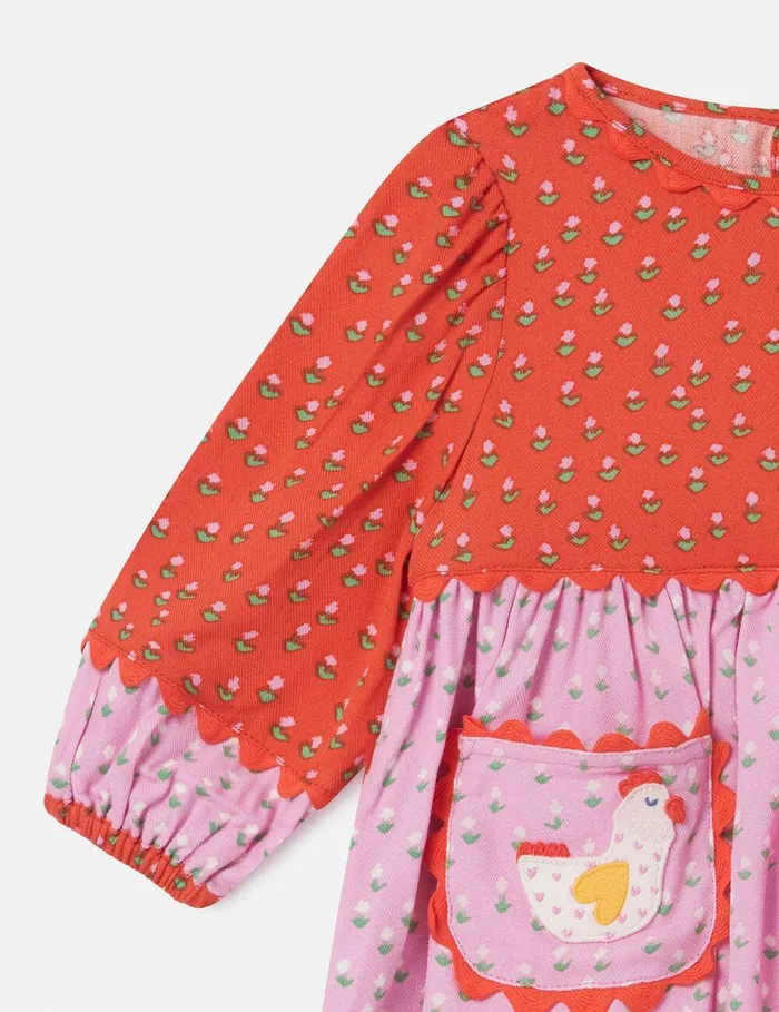 Stella McCartney Baby Girls Kids Farmyard Appliqu Dress And Bloomers Set Multicolour Stella McCartney Baby Girls Kids Farmyard Appliqu Dress And Bloomers Set Multicolour