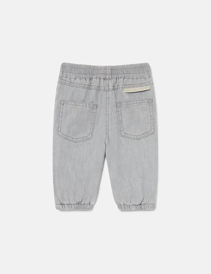 Stella McCartney Baby Girls Kids Horseshoe Appliqu Pants Grey Stella McCartney Baby Girls Kids Horseshoe Appliqu Pants Grey