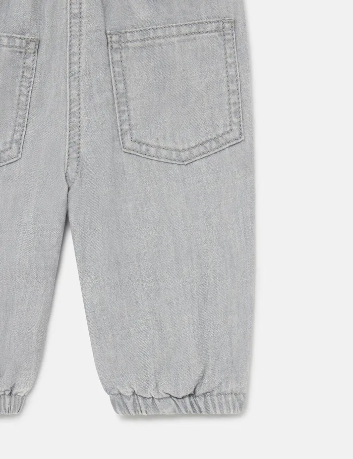 Stella McCartney Baby Girls Kids Horseshoe Appliqu Pants Grey Stella McCartney Baby Girls Kids Horseshoe Appliqu Pants Grey