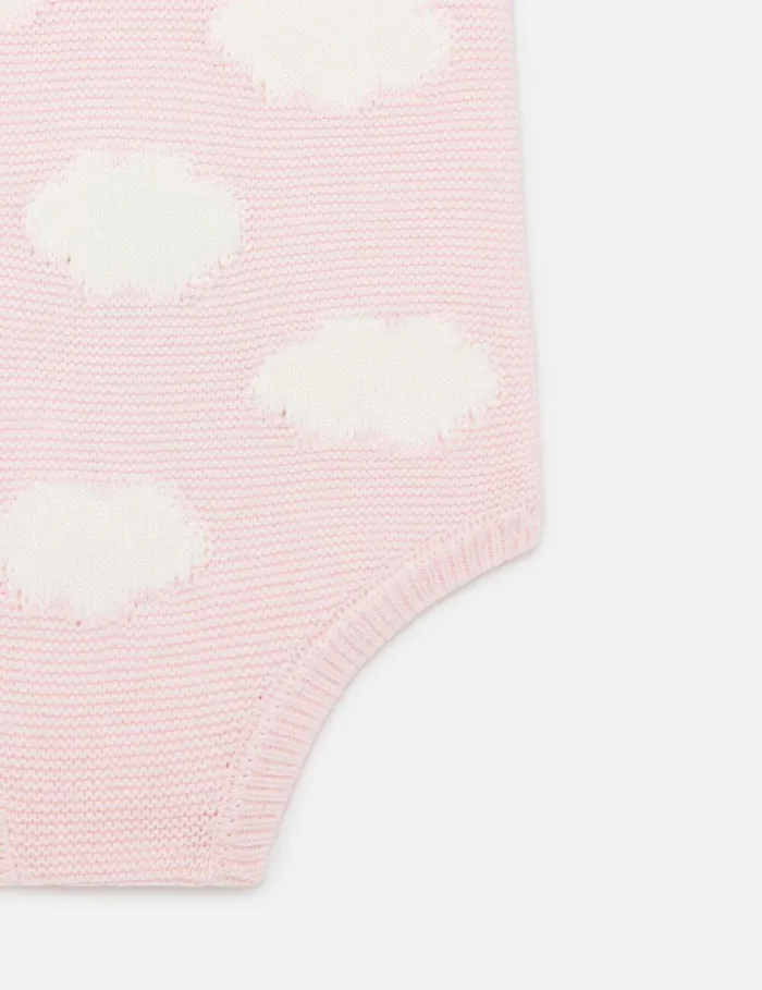 Stella McCartney Baby Girls Kids Star Embroidered Romper Pink Stella McCartney Baby Girls Kids Star Embroidered Romper Pink