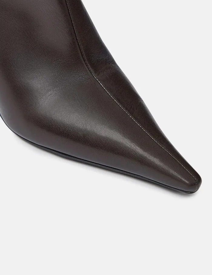 Stella McCartney Boots Women Elsa KneeHigh Heeled Boots Coffee Brown Stella McCartney Boots Women Elsa KneeHigh Heeled Boots Coffee Brown
