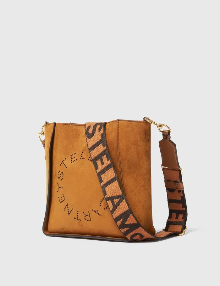 Stella McCartney Crossbody Bags Women Logo Square Crossbody Bag Brandy Stella McCartney Crossbody Bags Women Logo Square Crossbody Bag Brandy