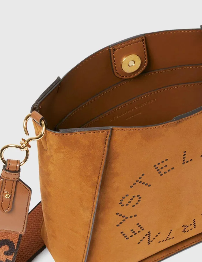 Stella McCartney Crossbody Bags Women Logo Square Crossbody Bag Brandy Stella McCartney Crossbody Bags Women Logo Square Crossbody Bag Brandy