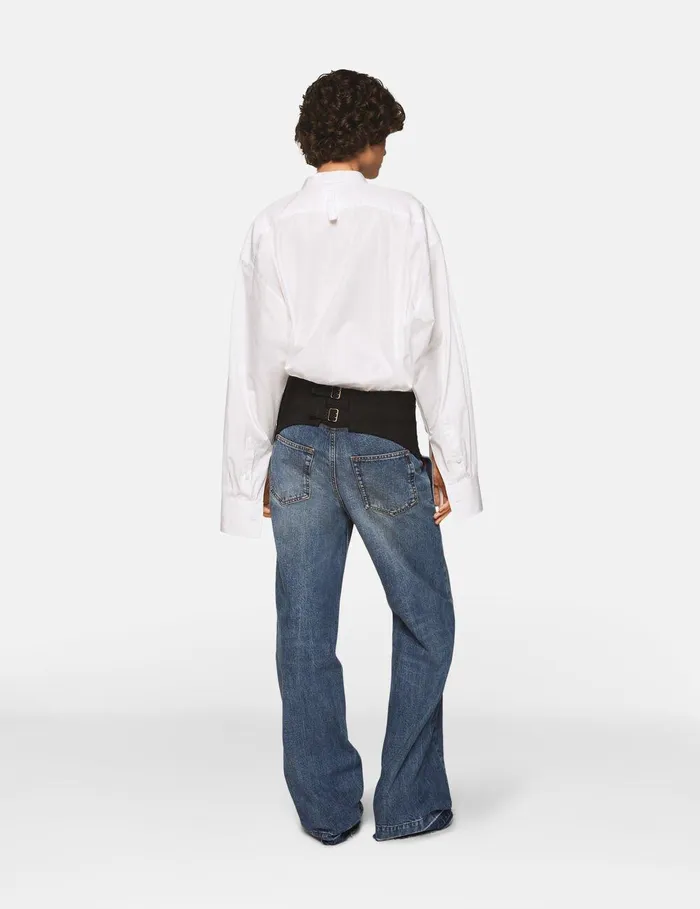 Stella McCartney Denim Women TuxedoInspired Denim Jeans Vintage Wash Denim Stella McCartney Denim Women TuxedoInspired Denim Jeans Vintage Wash Denim