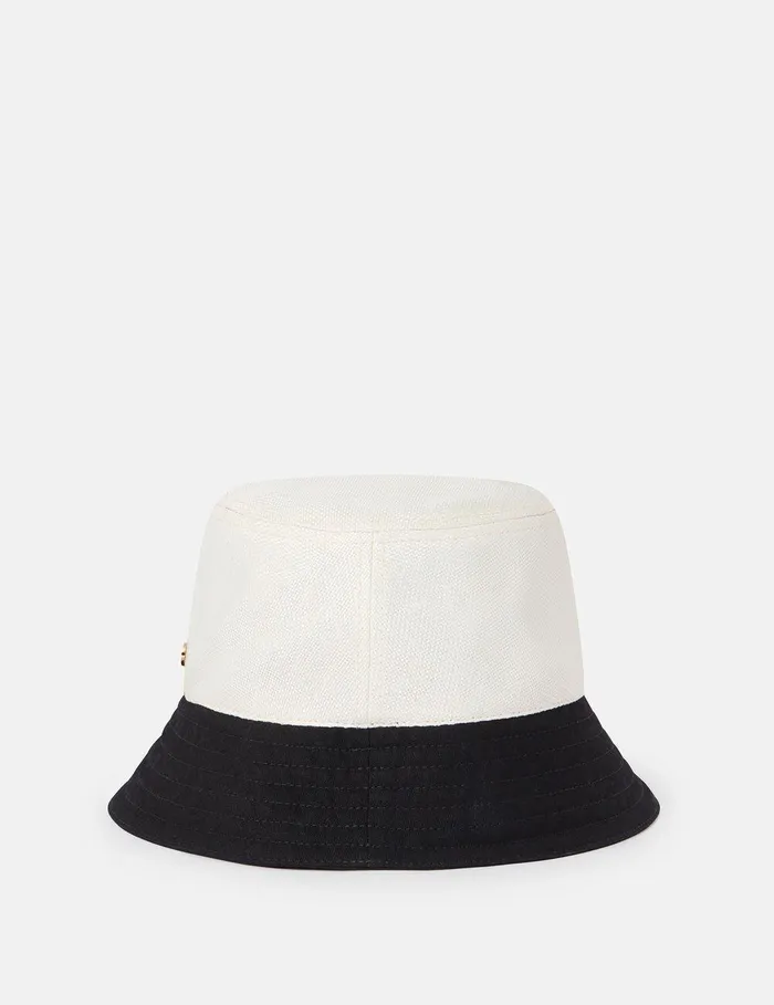 Stella McCartney Hats And Scarves Women Logo Monochrome Visor Natural Stella McCartney Hats And Scarves Women Logo Monochrome Visor Natural