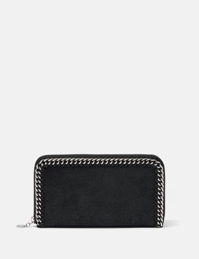 Stella McCartney Iconic Falabella Women Falabella Zip Continental Wallet Black Stella McCartney Iconic Falabella Women Falabella Zip Continental Wallet Black