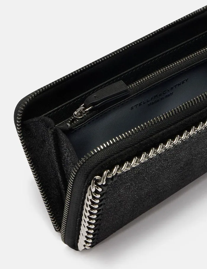 Stella McCartney Iconic Falabella Women Falabella Zip Continental Wallet Black Stella McCartney Iconic Falabella Women Falabella Zip Continental Wallet Black