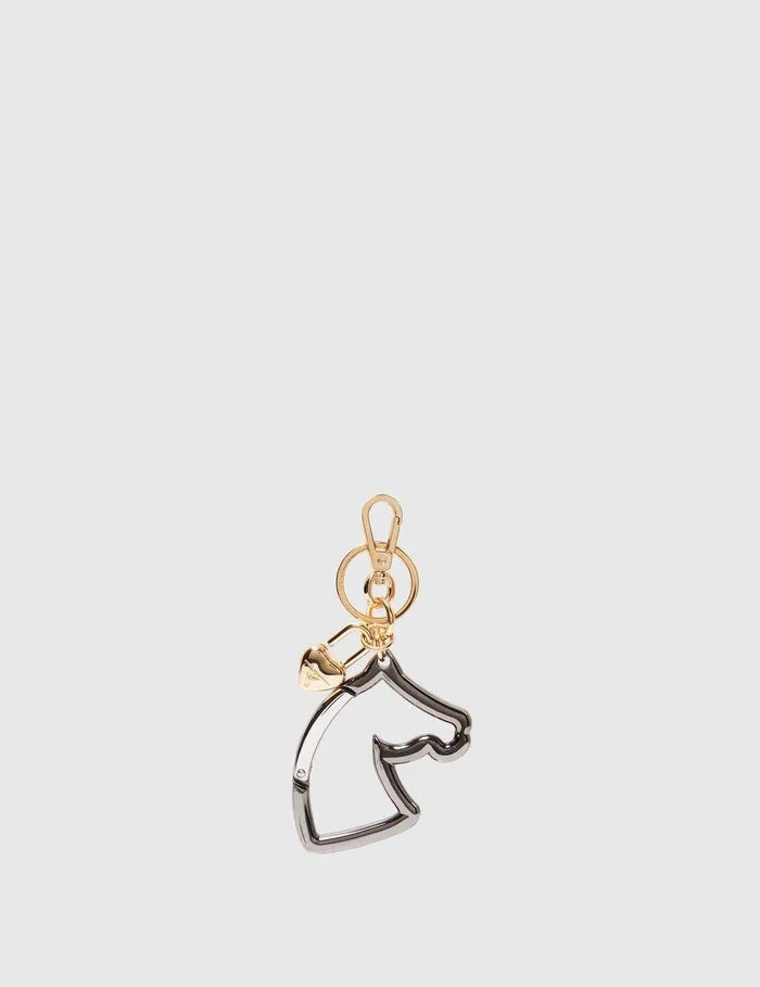 Stella McCartney Keyring And Charms Women Horse Heart Locket Keychain Multicolour