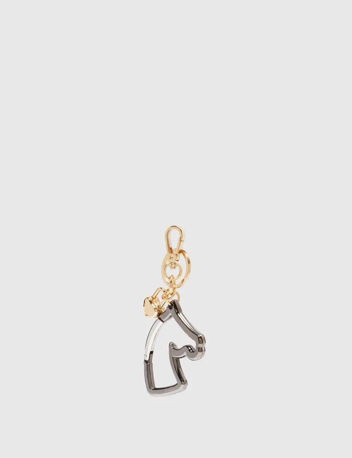 Stella McCartney Keyring And Charms Women Horse Heart Locket Keychain Multicolour Stella McCartney Keyring And Charms Women Horse Heart Locket Keychain Multicolour