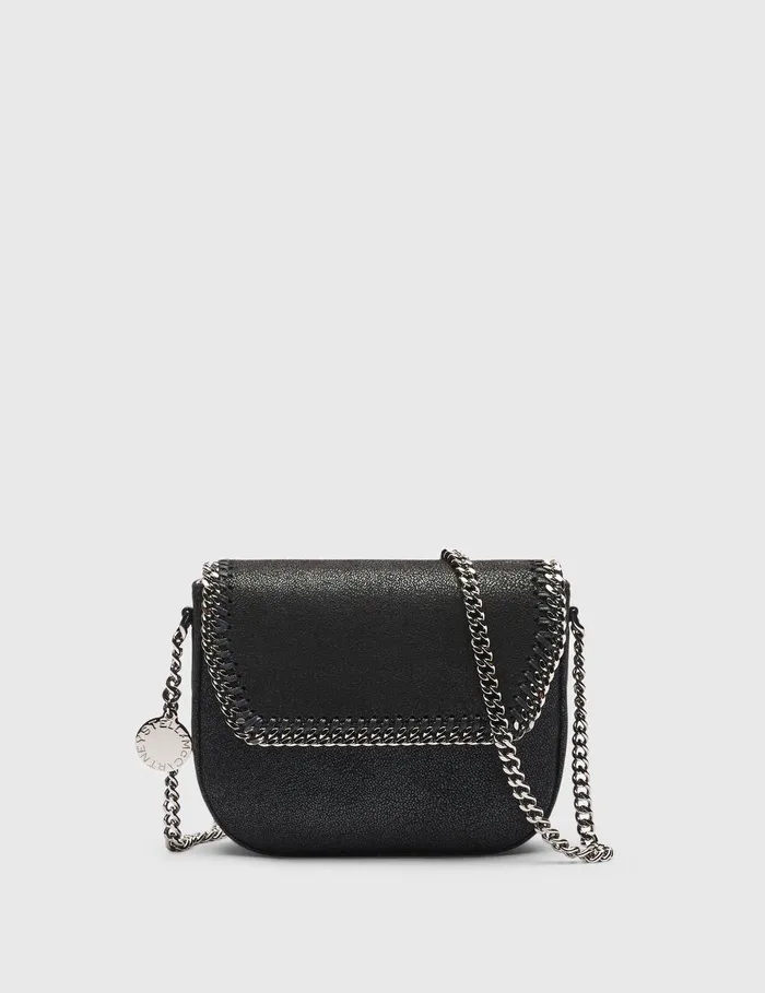 Stella McCartney Mini Bags And Clutches Women Falabella Flap Crossbody Bag Black Stella McCartney Mini Bags And Clutches Women Falabella Flap Crossbody Bag Black