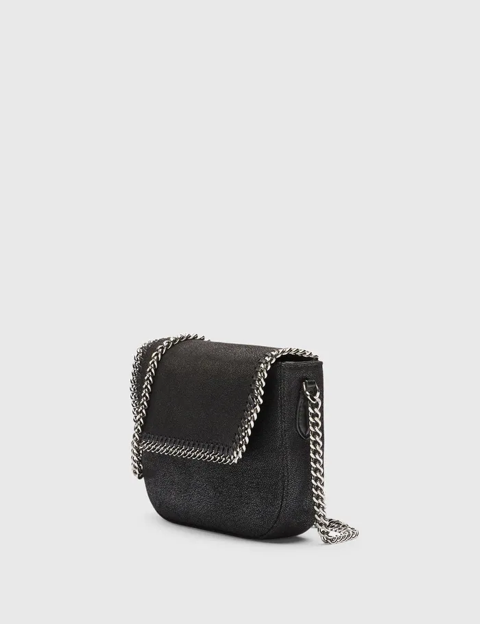 Stella McCartney Mini Bags And Clutches Women Falabella Flap Crossbody Bag Black Stella McCartney Mini Bags And Clutches Women Falabella Flap Crossbody Bag Black