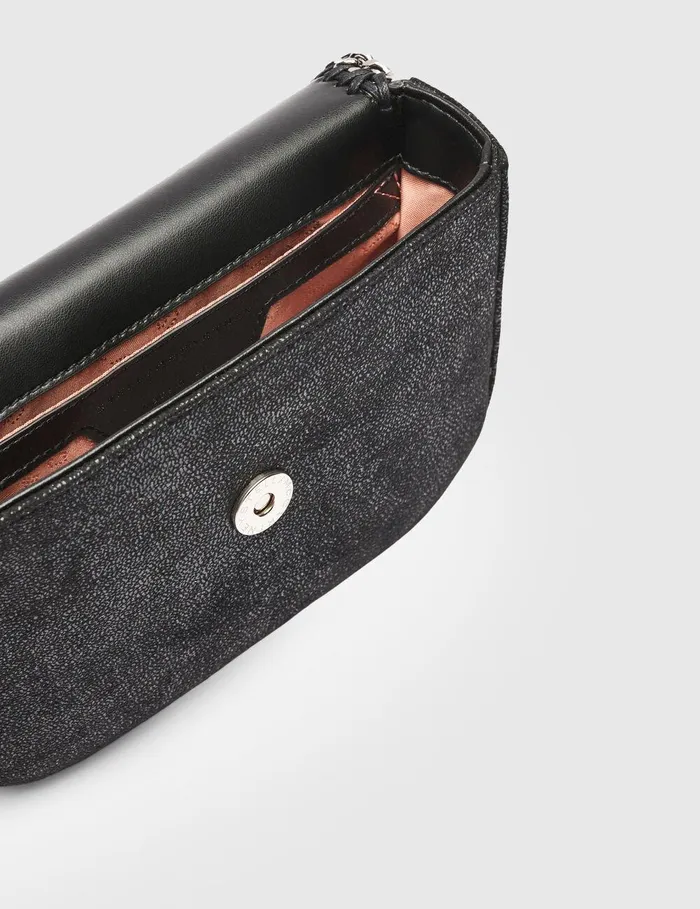 Stella McCartney Mini Bags And Clutches Women Falabella Flap Crossbody Bag Black Stella McCartney Mini Bags And Clutches Women Falabella Flap Crossbody Bag Black