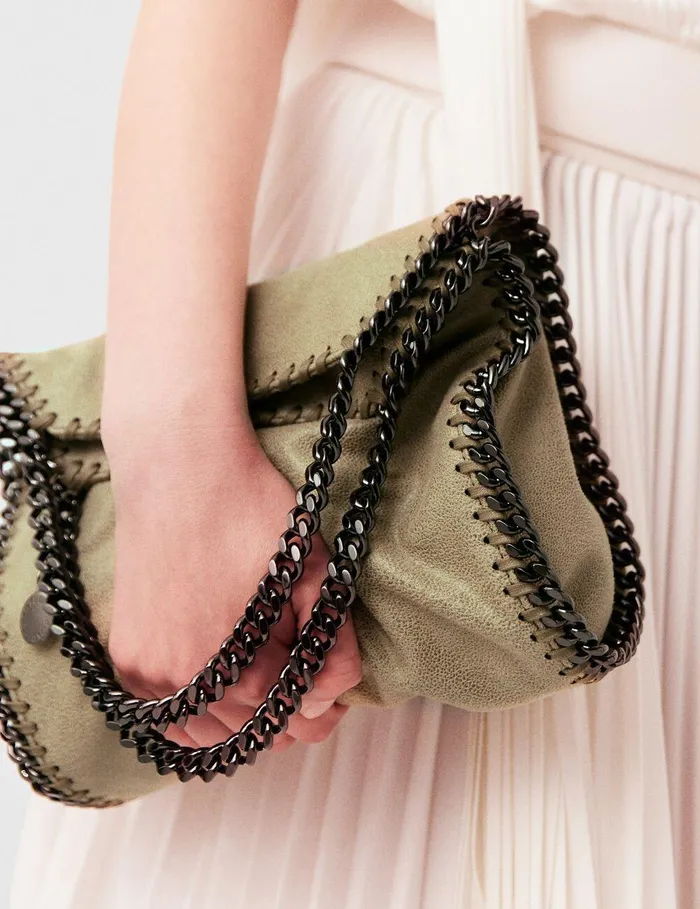 Stella McCartney Mini Bags And Clutches Women Falabella Mini Tote Bag Clotted Cream Stella McCartney Mini Bags And Clutches Women Falabella Mini Tote Bag Clotted Cream
