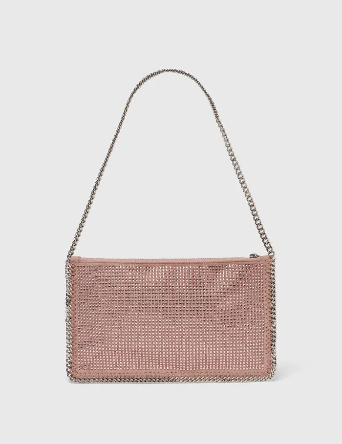 Stella McCartney Mini Bags And Clutches Women Falabella Pochette Shoulder Bag Dusty Pink Stella McCartney Mini Bags And Clutches Women Falabella Pochette Shoulder Bag Dusty Pink
