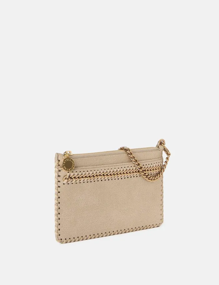 Stella McCartney Mini Bags And Clutches Women Falabella Wrist Pouch Butter Cream Stella McCartney Mini Bags And Clutches Women Falabella Wrist Pouch Butter Cream