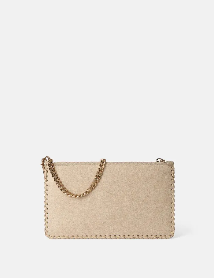 Stella McCartney Mini Bags And Clutches Women Falabella Wrist Pouch Butter Cream Stella McCartney Mini Bags And Clutches Women Falabella Wrist Pouch Butter Cream