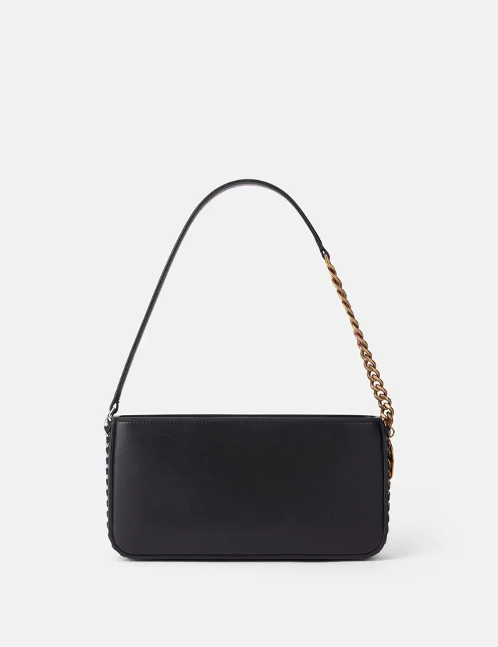 Stella McCartney Mini Bags And Clutches Women Frayme Baguette Shoulder Bag Pitch Black Stella McCartney Mini Bags And Clutches Women Frayme Baguette Shoulder Bag Pitch Black