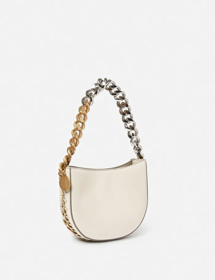 Stella McCartney Mini Bags And Clutches Women Frayme Small Shoulder Bag Pure White Stella McCartney Mini Bags And Clutches Women Frayme Small Shoulder Bag Pure White