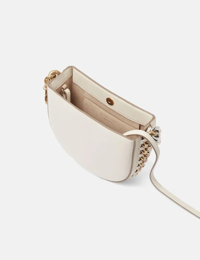 Stella McCartney Mini Bags And Clutches Women Frayme Small Shoulder Bag Pure White Stella McCartney Mini Bags And Clutches Women Frayme Small Shoulder Bag Pure White