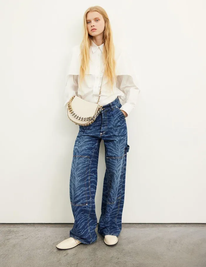 Stella McCartney Mini Bags And Clutches Women Frayme Small Shoulder Bag Pure White Stella McCartney Mini Bags And Clutches Women Frayme Small Shoulder Bag Pure White