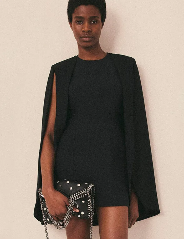 Stella McCartney Mini Bags And Clutches Women Studded Falabella Mini Tote Bag Black Stella McCartney Mini Bags And Clutches Women Studded Falabella Mini Tote Bag Black