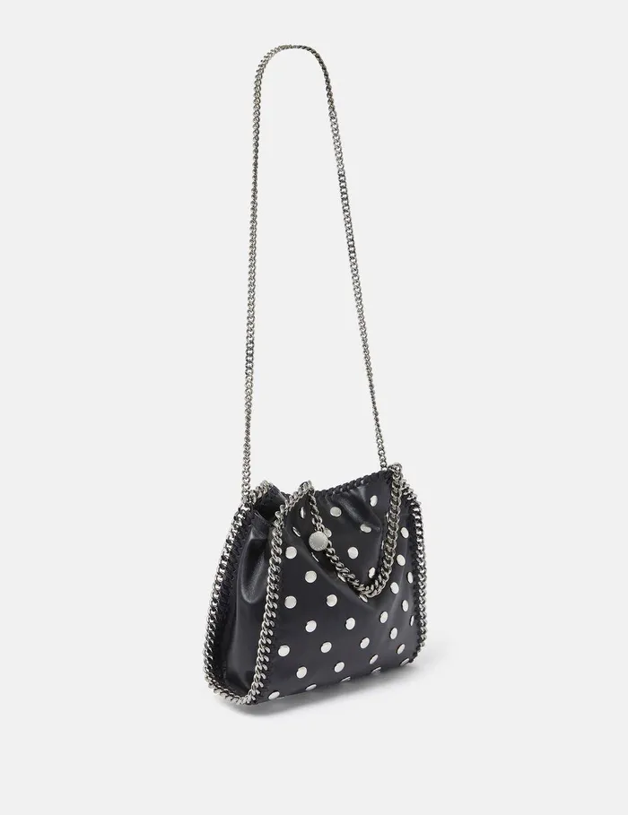 Stella McCartney Mini Bags And Clutches Women Studded Falabella Mini Tote Bag Black Stella McCartney Mini Bags And Clutches Women Studded Falabella Mini Tote Bag Black