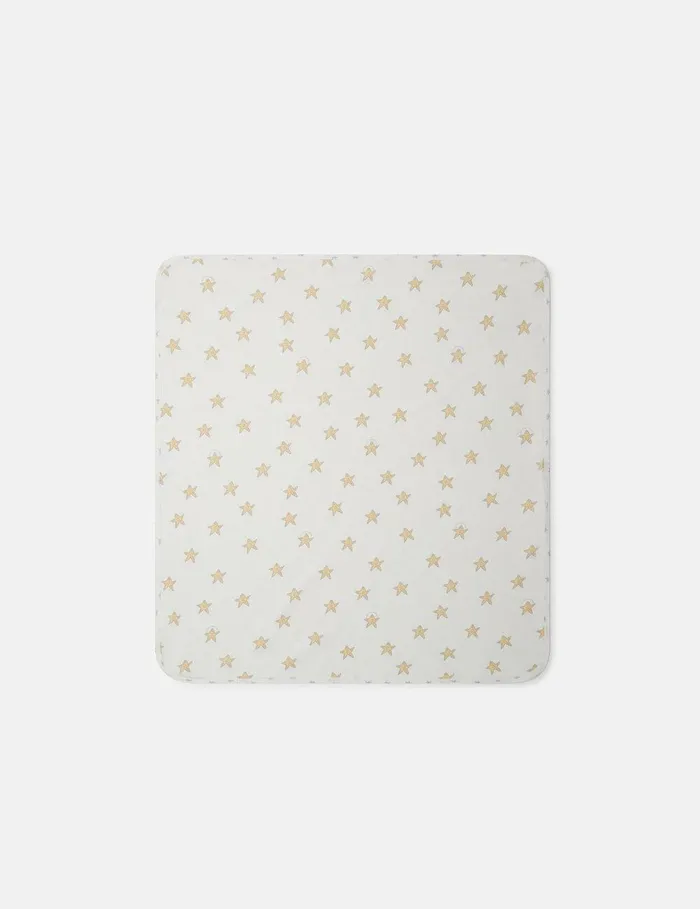Stella McCartney Newborn 0 8211 24 Months Kids Smiling Stella Star Print Reverisble Blanket Ivoryyellow Stella McCartney Newborn 0 8211 24 Months Kids Smiling Stella Star Print Reverisble Blanket Ivoryyellow