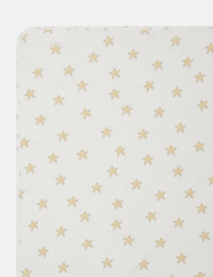 Stella McCartney Newborn 0 8211 24 Months Kids Smiling Stella Star Print Reverisble Blanket Ivoryyellow Stella McCartney Newborn 0 8211 24 Months Kids Smiling Stella Star Print Reverisble Blanket Ivoryyellow